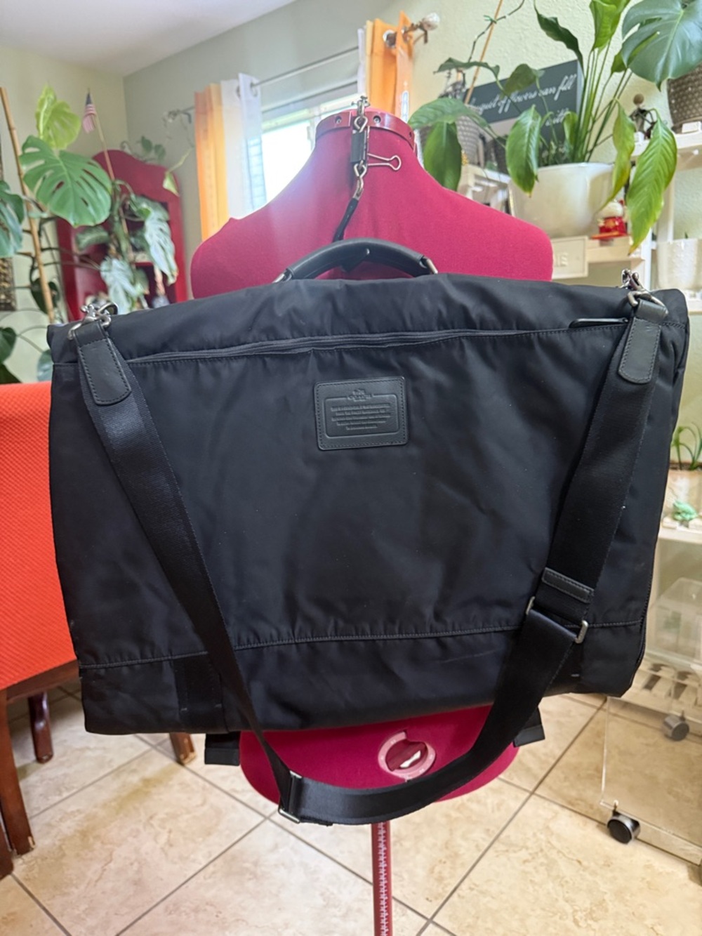 Coach travel garment  bag- like new. - Picture 5 of 10